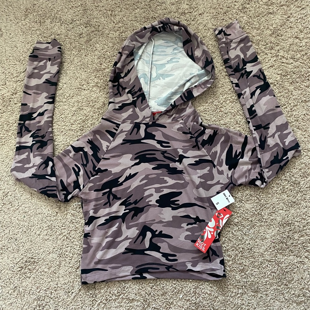 Hoodie Crop Top Shirt